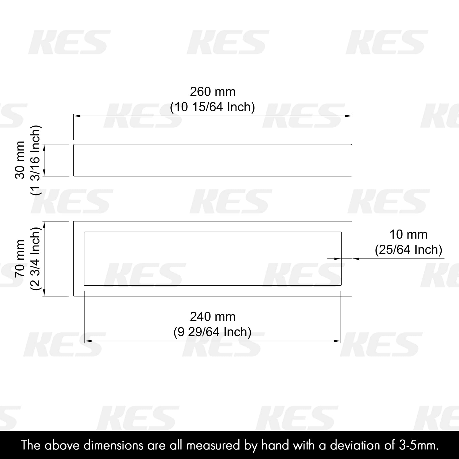 KES Hand Towel Holder Black Towel Ring 10 Inch Towel Holder Matte Black Modern Wall Mount SUS304 Stainless Steel  A23080-BK